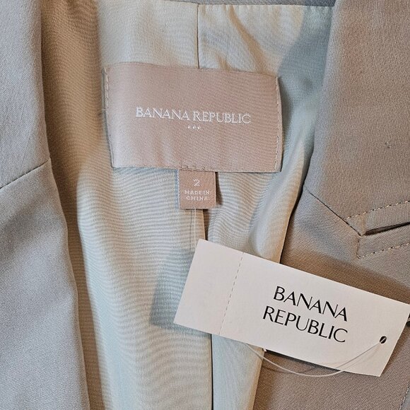 Banana Republic Women's Tan Suit Jacket - Size 2 - Picture 4 of 6